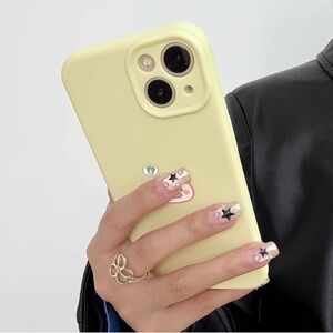 Yellow Phone Case with Cute Design